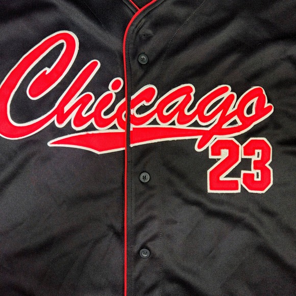 Stardom Chicago Baseball Jersey 23 Black Red Limited Edition Men's 2XL - Picture 4 of 7